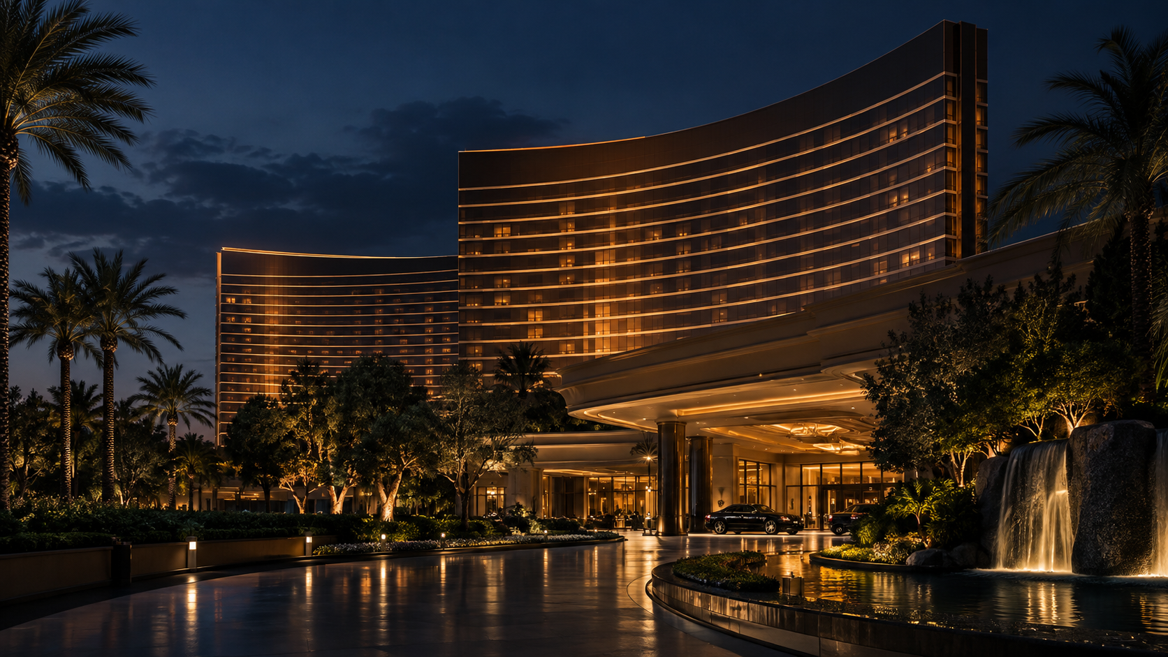 Wynn Las Vegas at night